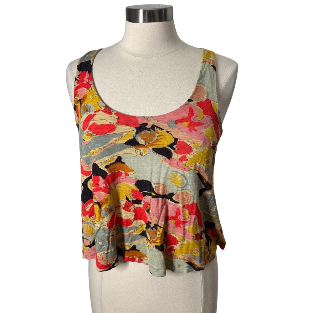 Urban Outfitters Kimchi Blue Y2K Floral Tank Top Tie‎ Back Womens Medium